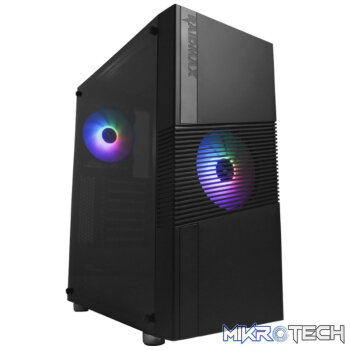 Raidmax H704 ATX | Micro-ATX | Mini-ITX ARGB Sync Mid-Tower Gaming Chassis - Black