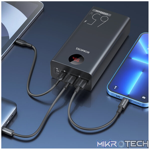 Romoss Power Bank Zeus 40000mAh 65W BK - Image 4
