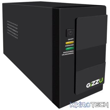 GIZZU 1000VA 1x Type-M 1x USB Com UPS