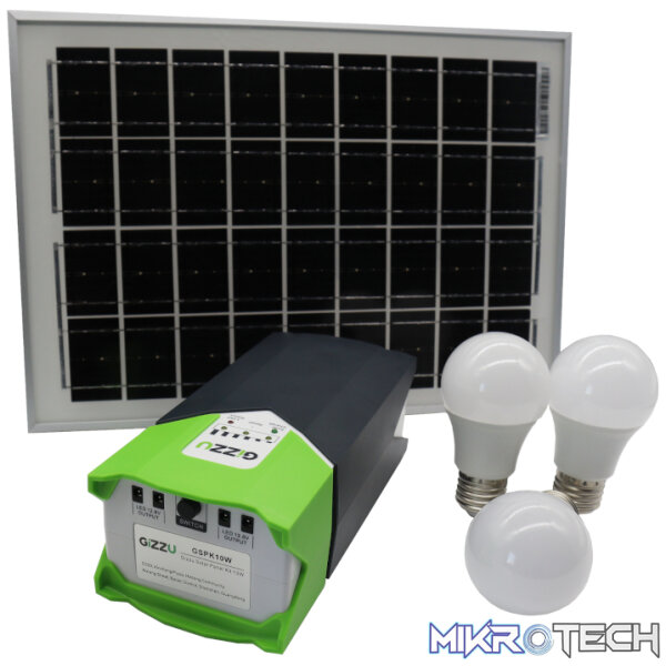 GIZZU 10W Solar Panel Lighting Kit - Image 2