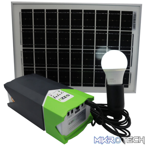 GIZZU 10W Solar Panel Lighting Kit - Image 3