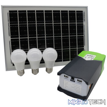 GIZZU 10W Solar Panel Lighting Kit
