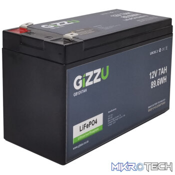 Gizzu 12V 7AH LiFePO4 Replacement Battery