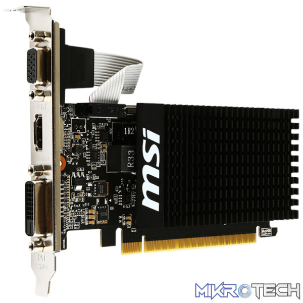 MSI Nvidia GeForce GT 710 2GD3H 2GB 64-BIT Graphics Card - Image 3