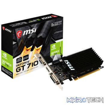 MSI Nvidia GeForce GT 710 2GD3H 2GB 64-BIT Graphics Card