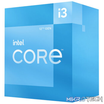 Intel 12th Gen Core i3-12100 LGA1700 3.3GHZ 4-Core CPU