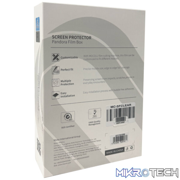 Mocoll Recovery Film Screen Protector Pandora Film Box 50 Pack - Clear - Image 2