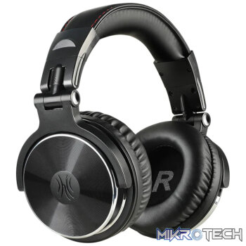 Oneodio Pro 10 Professional Wired Over Ear DJ and Studio Monitoring Headphones - BK