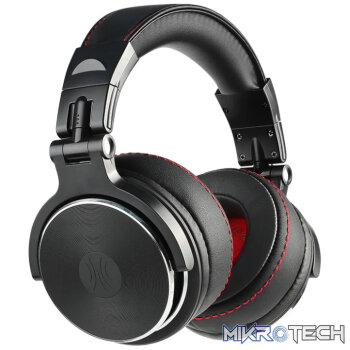 Oneodio Pro 50 Professional Wired Over Ear DJ and Studio Monitoring Headphones - BK