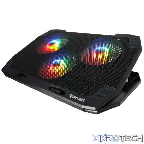 REDRAGON Dual USB 3 Fan RGB Gaming Notebook Stand - Image 2