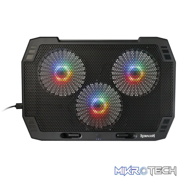 REDRAGON Dual USB 3 Fan RGB Gaming Notebook Stand - Image 4