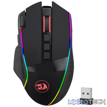 REDRAGON Enlightment 19000DPI RGB Wireless Gaming Mouse - Black