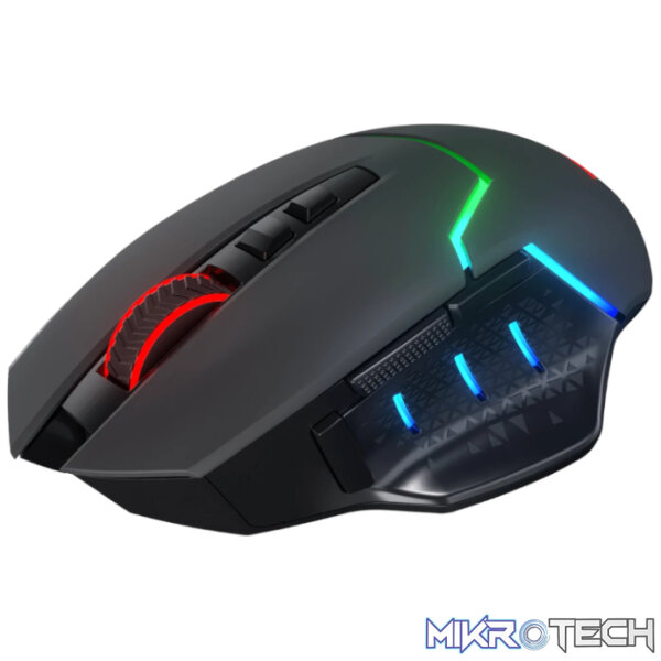 REDRAGON Mirage Pro 8000DPI RGB Wireless Gaming Mouse - Black - Image 3