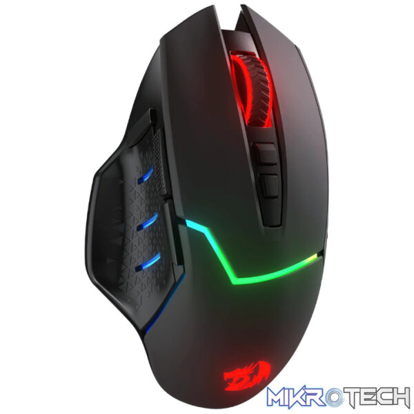 REDRAGON Mirage Pro 8000DPI RGB Wireless Gaming Mouse - Black - Image 4