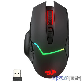 REDRAGON Mirage Pro 8000DPI RGB Wireless Gaming Mouse - Black