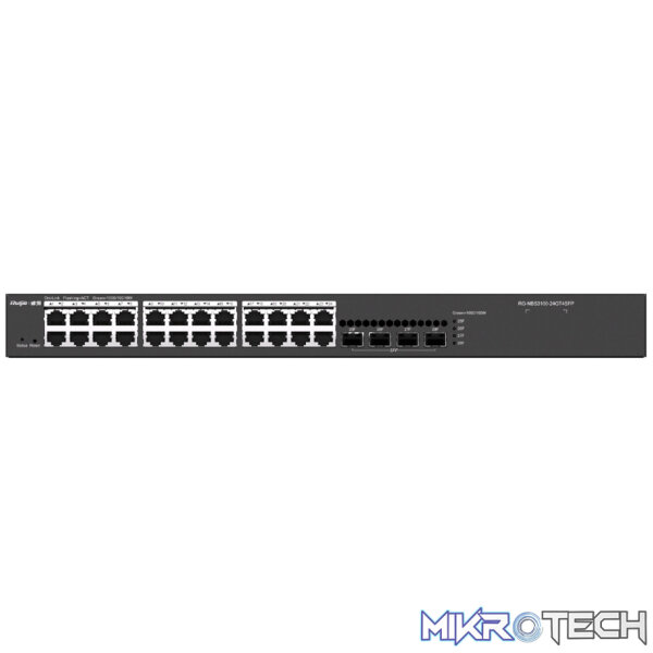RG-NBS24G4S Reyee 24 Port Gigabit 4SFP Layer 2+ Smart Switch | RG-NBS3100-24GT4SFP - Image 1