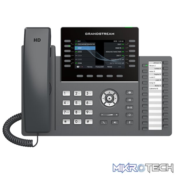 10343 Grandstream 12-Line Carrier Wi-Fi Desk Phone - Image 1