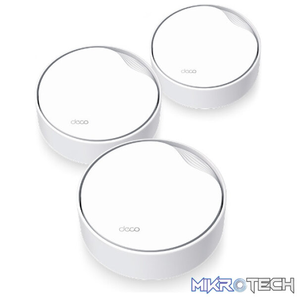 11195 TP-Link Deco X50 AX3000 PoE Router Whole Home Mesh System (3-pack) - Image 1