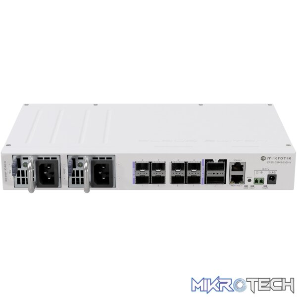 11232 MikroTik - Cloud Router Switch CRS510-8XS-2XQ-IN, 2x100 Gigabit QSFP28, 8x25 Gigabit SFP28 - Image 1