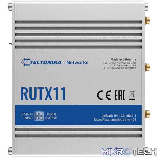 11390 Teltonika Industrial LTE Cat.6 Wi-Fi IoT Router w/ Quad-Core CPU, ac Wave2 Wi-Fi, Bluetooth LE & GPS - Image 1