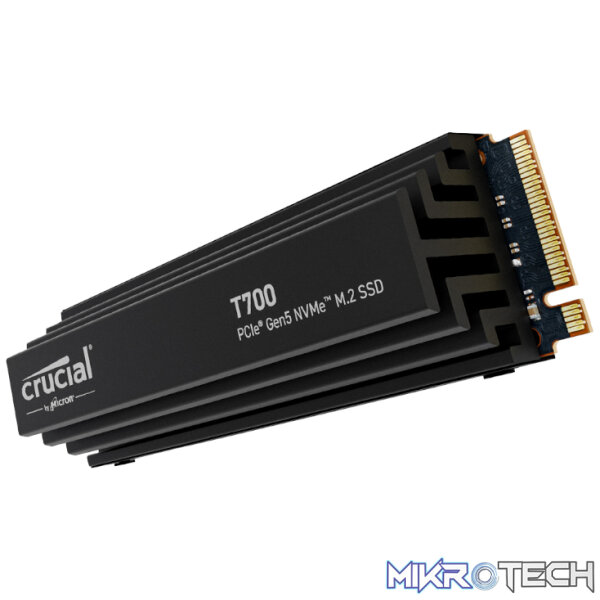 Crucial T700 4TB M.2 NVMe Gen5 with Heatsink NAND SSD - Image 2