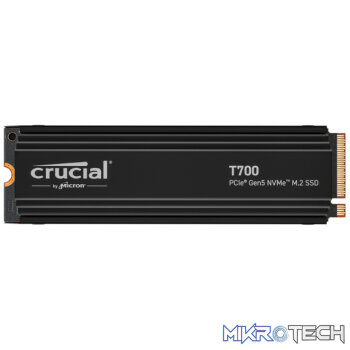 Crucial T700 4TB M.2 NVMe Gen5 with Heatsink NAND SSD