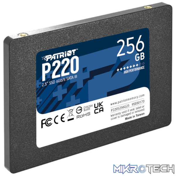 Patriot P220 256GB 2.5" SSD - Image 3