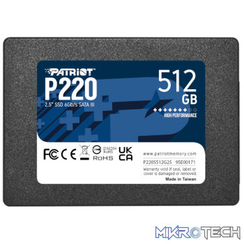 Patriot P220 512GB 2.5" SSD