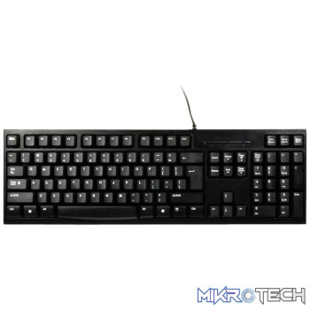 Port Connect Office Budget Wired Keyboard-Black