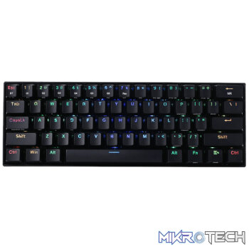 REDRAGON DRACONIC PRO Mechanical 61 Key|Bluetooth 5.0|RGB 9 Colour Modes|Rechargable Battery|Type-C Charging Cable Gaming Keyboard - Black