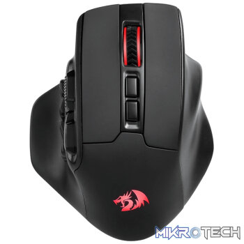 REDRAGON Aatrox Wireless 6200DP RGB MMO Gaming Mouse - Black