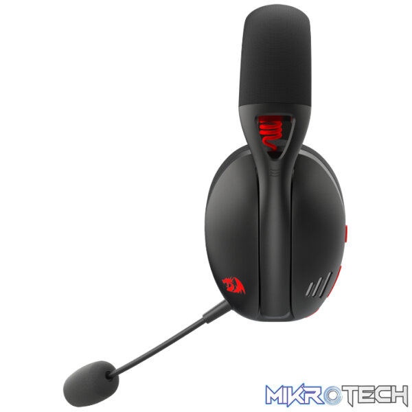 REDRAGON Over-Ear IRE BT5.2 Wireless Gaming Headset - Black - Image 2