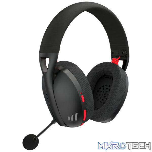 REDRAGON Over-Ear IRE BT5.2 Wireless Gaming Headset - Black - Image 3