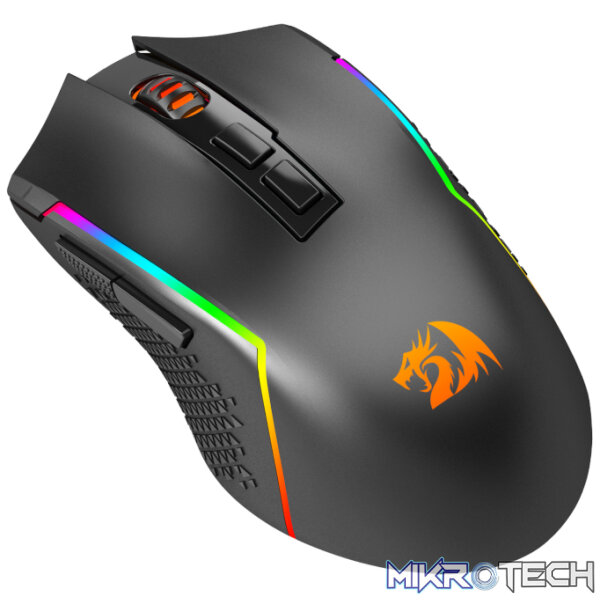 REDRAGON Trident Pro 8000DPI RGB Gaming Mouse - Black - Image 4