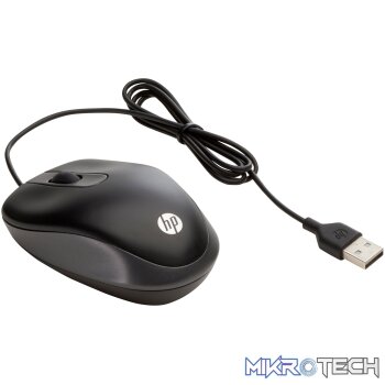 HP Accessories - USB Optical Travel Mouse - Black