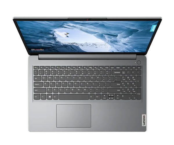 Lenovo Notebook IdeaPad 1 Intel Core i3-1215U 15.6 HD (1366x768) Non-Touch 8GB Soldered DDR4 256GB SSD M.2 11ac 2x2 + BT5.0 Windows 11 Home 64 Cloud Grey 1Yr Depot