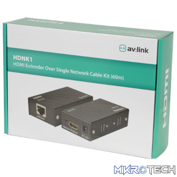 Avlink Hdnk1 Hdmi Extender Over Single Network Cable Kit (60M) - Image 4