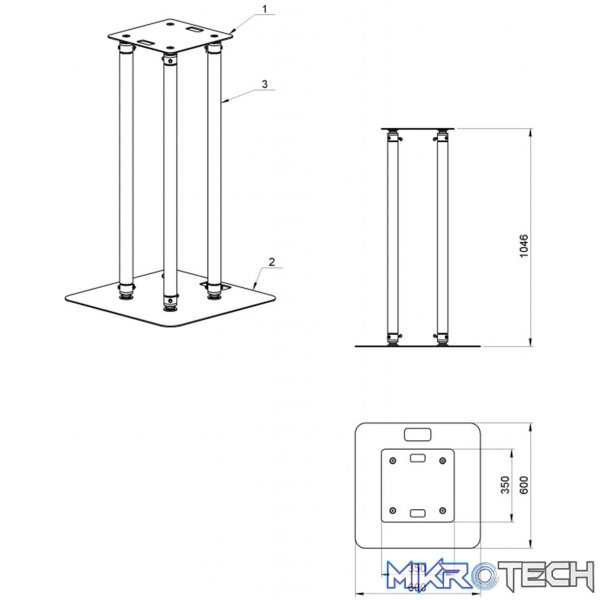 Alustage Moving Head Totem (1M) - Image 3
