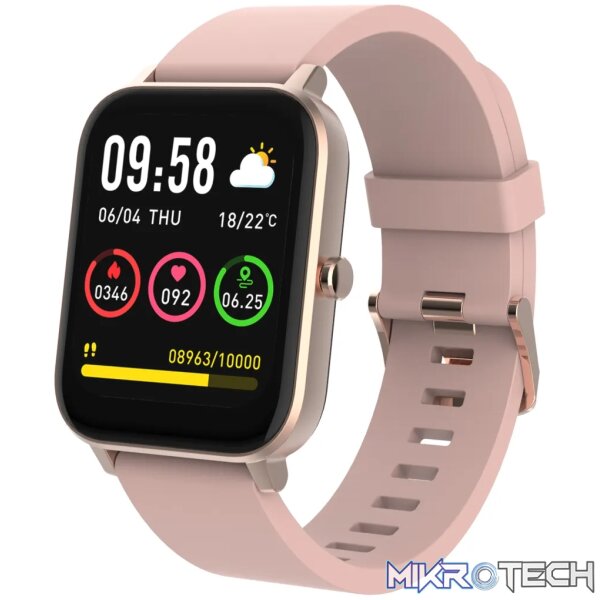 1 Volkano Azure series Fashion Smart Watch - Pink/Rose Gold - Image 1