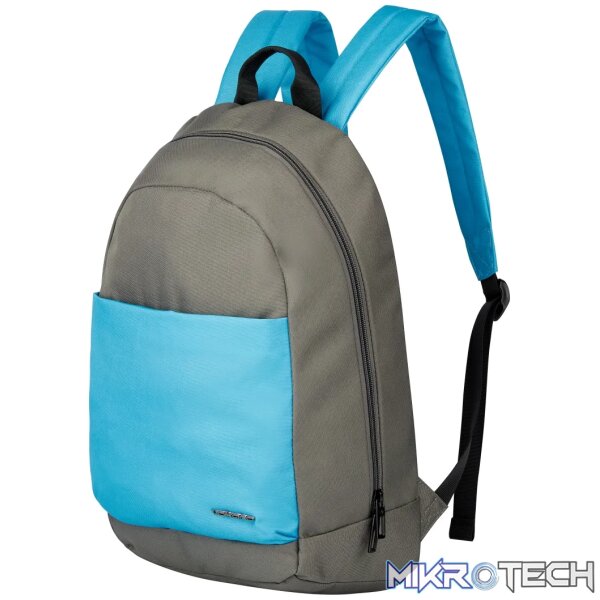 1 Volkano Bandwidth 15.6" Laptop Backpack Grey/Aqua - Image 1