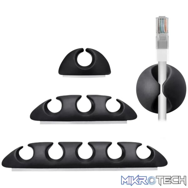 1 Volkano Bind Series Adhesive Clip-on Cable Organiser Kit - Image 1