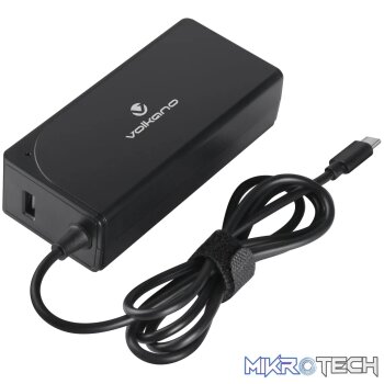 Volkano Brio Plus series Type-C 65W laptop charger with USB