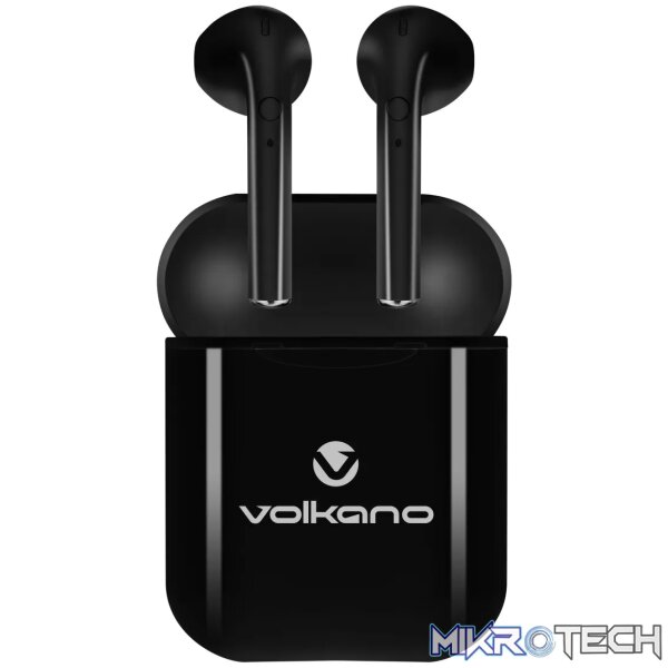 1 Volkano Buds Series TWS without Silicone - Black - Image 1