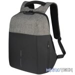 Volkano Deux Series Backpack Black/Lt Grey.