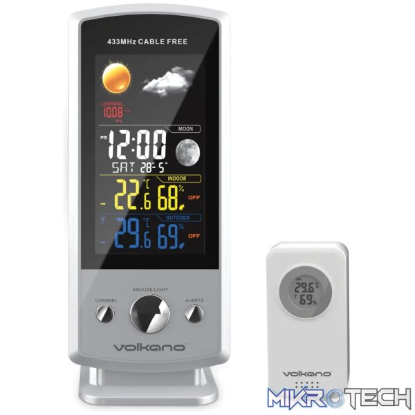 Volkano Drizzle series Weather Station - White - Image 2