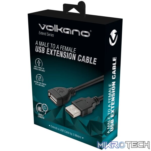 1 Volkano Extend series USB Extension cable 3m - Image 1