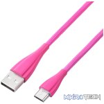 Volkano Fashion series cable Micro USB 1.8m - Lumo - Pink