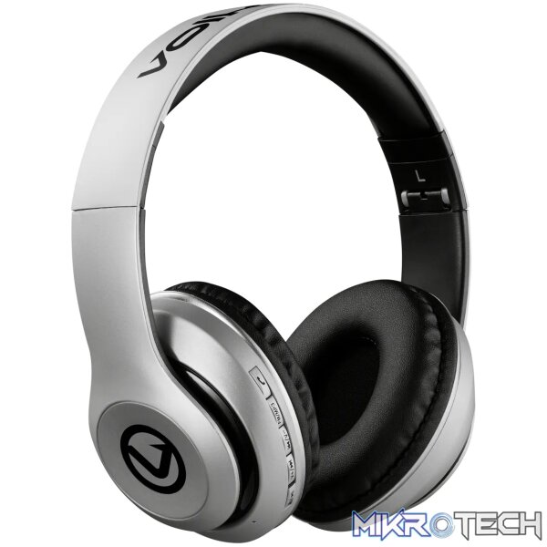 1 Volkano Impulse Series Bluetooth Headphones - Silver - Image 1