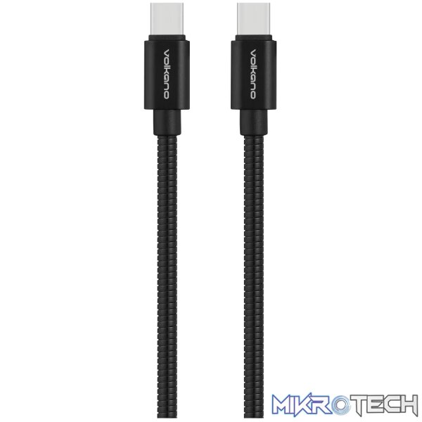 1 Volkano Iron Series Round Metallic Type-C toType-C Cable - Image 1