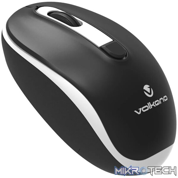 1 Volkano Jade Series Wireless mouse - Black with White - Image 1